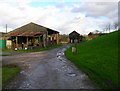 Footpath through Mill Place Farm