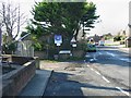 View along the main street and entrance to the Roman Road, Martin Mill