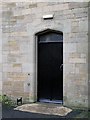 NY8355 : The south door of the Church Hall by Mike Quinn