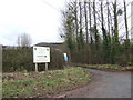 Entrance to the lane up Titterhill