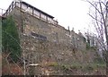 Wall and lions, Manchester Road, North Crosland, Lockwood township (Huddersfield)