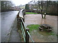 Brayford Bridge, river and flooded picnic area