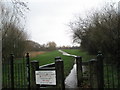 Footpath  alongside Hermitage Stream