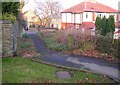 Old gateway off Lower Edge Road, Rastrick