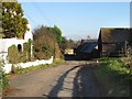 East Street Farm and footpath towards the A257