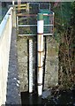 SO2199 : Water gauge on Pont-y-gaer by Penny Mayes