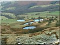 Three Lakes below Coombes Tor