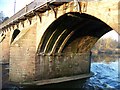 The under side of an arch of Bothwell Bridge