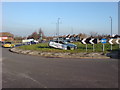 Roundabout on A229 near Tiger Moth Pub