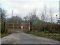 Disused quarry gates now landfill site