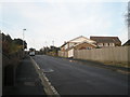 Steep incline in Woodfield Road