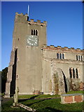 NY2524 : St Kentigern's Parish Church, Crosthwaite, Keswick, Tower by Alexander P Kapp