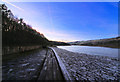 More Hall reservoir over spill weir