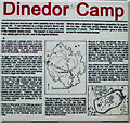 Information board at Dinedor Camp