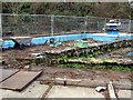 The ruined open air pool at Wookey Hole