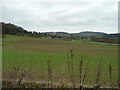 Across fields to Gold Hill Farm