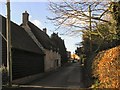 Looking down Bessell Lane from The Corner, Iwerne Courtney, Dorset