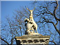 Gates to Wimpole Hall: heraldic stag