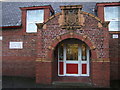 Ornate school entrance, at Cherry Grove School