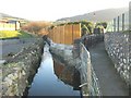 Canalised stream behind St Mary