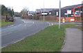 B1113 passes industrial estate before entering Needham Market