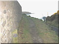 The start of the cliff-top path at the top of Lon y Traeth (Screw Road)