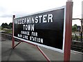 Kidderminster Town station nameboard