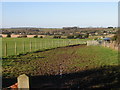 View across the fields from footpath, Station Road