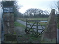 Entrance to Boreatton Hall driveway