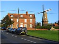 Cross Farmhouse and the windmill, Quainton