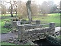 SZ0692 : Coy Pond Gardens: cycle/footbridge by Chris Downer