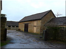 ST5816 : Old Farmyard and Barn at Over Compton by Nigel Mykura