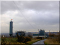 Windsock on industrial plant near Barbot Hall