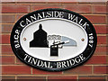 Canalside Plaque, Birmingham & Fazeley Canal