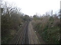 Railway line leading to Faversham