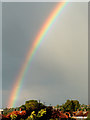 Rainbow over the rooftops looking towards Enfield