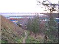 Footpath to Tesco warehouse