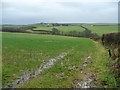 Footpath with Frithstock in the distance