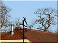SU3287 : Roof and weathervane, Kingston Lisle by Brian Robert Marshall