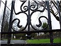 Looking into Drumry cemetery