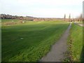 Boughton Golf Course and footpath near South Street