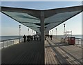 SZ0890 : Bournemouth: pier shelters by Chris Downer