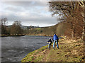 Cycling by the River Tweed