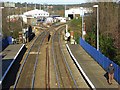 The railway at Reading West Station