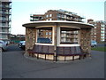 A circular shelter on the Promenade, Bexhill-0n-Sea