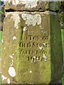 SO5321 : Inscription on the old spire top, St Deinst, Llangarron by Pauline E