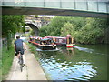 Traffic jam on the canal