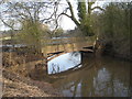 SO7388 : Severn Way footbridge at a confluence by Row17