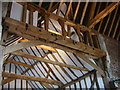 Roof detail of barn at Leez Priory Farm