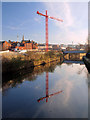 Tower crane reflections